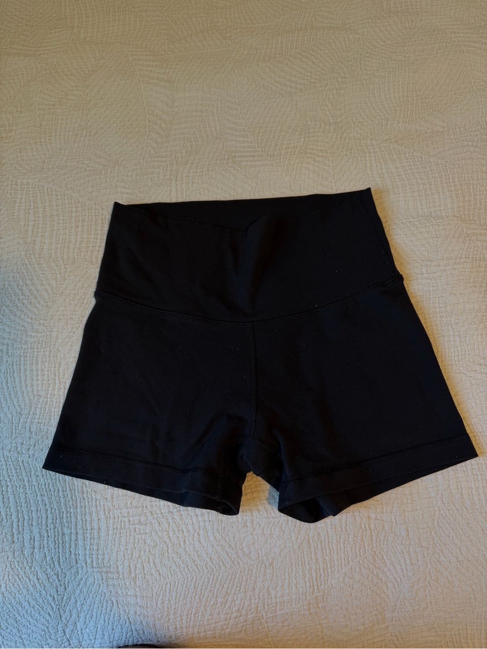 TNA Black High-Waist Athletic Shorts